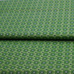 Bavlnená látka Zelený vzor 140cm