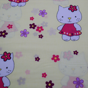 Bavlnená látka Hello Kitty 160cm