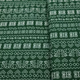 Bavlnená látka Zelené Čičmany