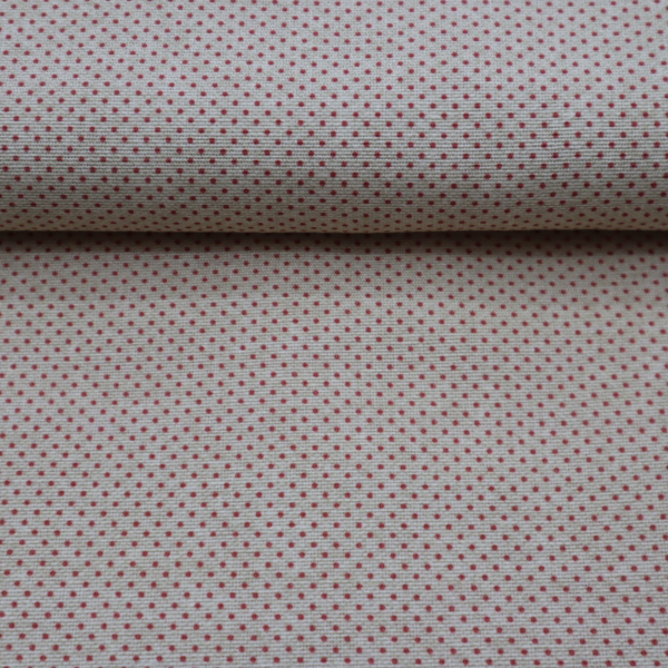 Dekoračná látka Loneta Mini dots beige