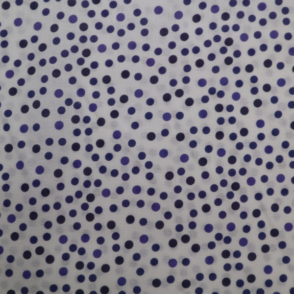 Bavlnená látka bodky na bielom 150cm