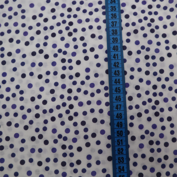 Bavlnená látka bodky na bielom 150cm