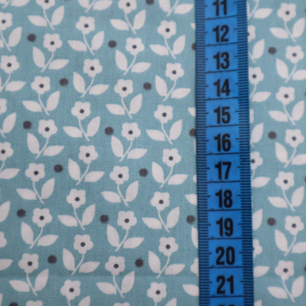 Bavlnený popelín MINT GREY 