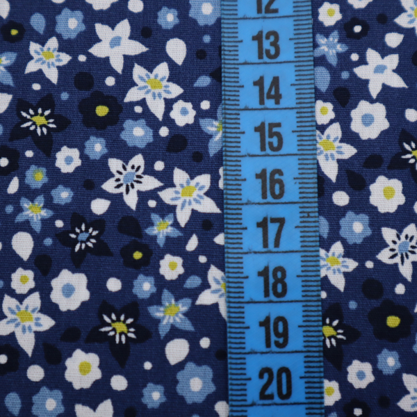 Bavlnený popelín NAVY 