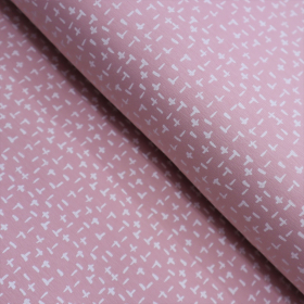 Bavlnený úplet Kriscross Dusty Rose