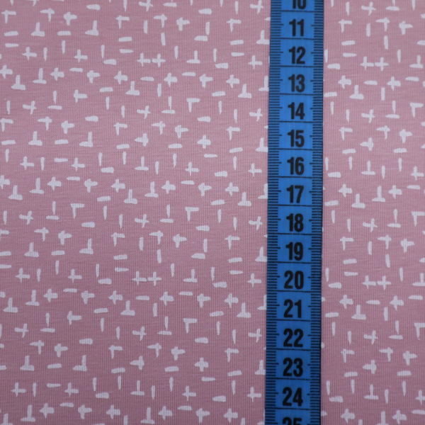 Bavlnený úplet Kriscross Dusty Rose