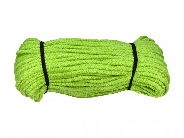 Bavlnená šnúra zelená 5mm