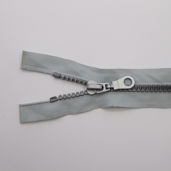 Zips kosticový sivý deliteľný 5mm, dĺžka 75cm