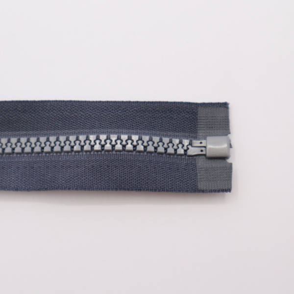 Zips kosticový tmavosivý deliteľný 5mm, dĺžka 75cm