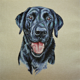 Gobelín panel Labrador retriever 45x45cm