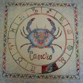 Gobelín panel znamenia - Rak 45x45cm