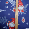 Vianočná bavlnená látka Modrý škriatkovia 160cm