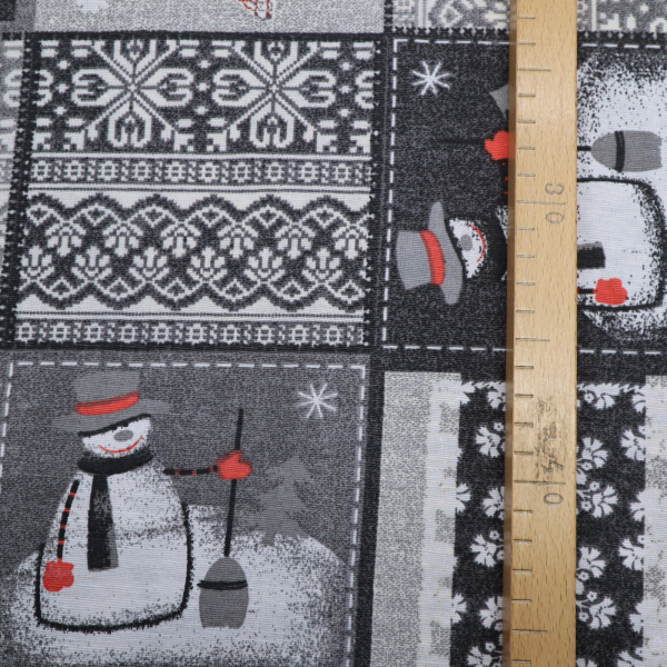 Vianočná dekoračná látka LONETA Snowman 