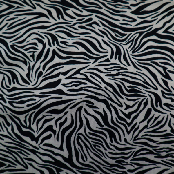 Bavlnený úplet Béžová zebra