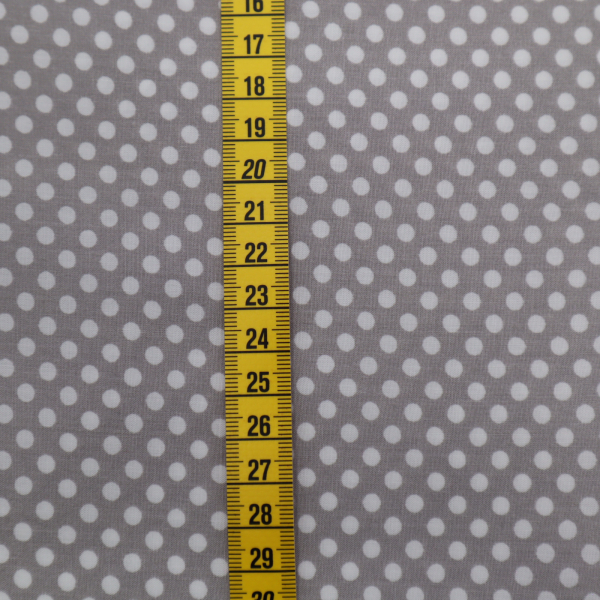 Viskóza biele bodky na šedej