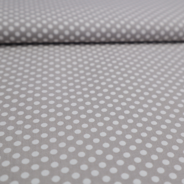 Viskóza biele bodky na šedej