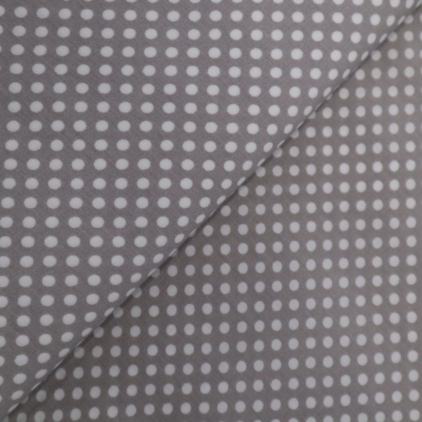 Viskóza biele bodky na šedej