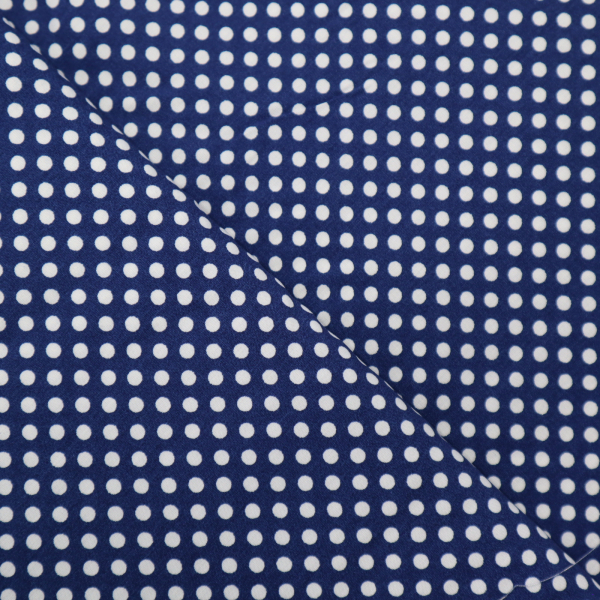 Viskóza biele bodky na modrej