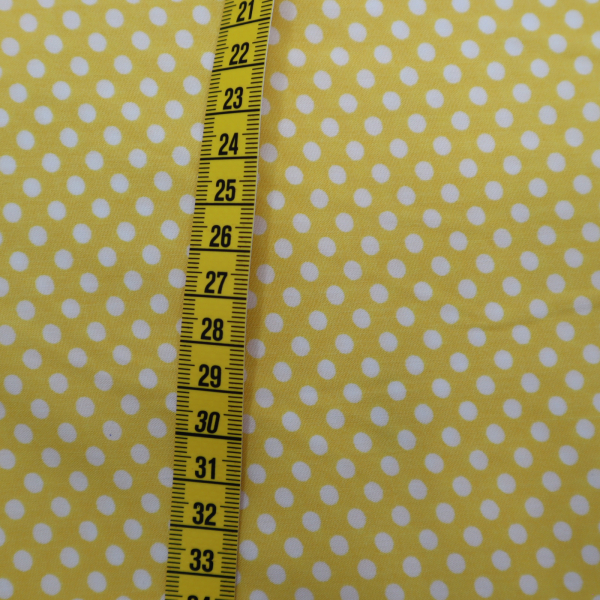 Viskóza biele bodky na žltej