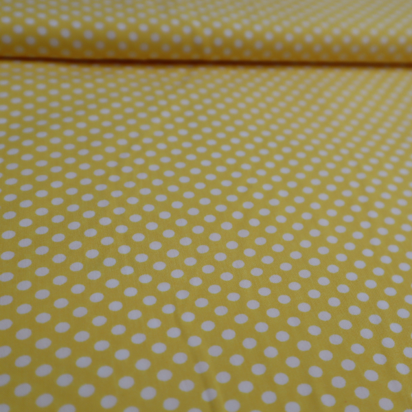 Viskóza biele bodky na žltej