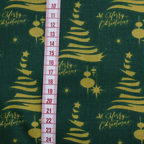 Vianočná bavlnená látka 140cm - akože stromček