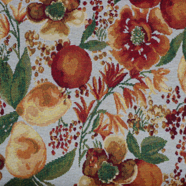 Gobelín - oranžové kvety