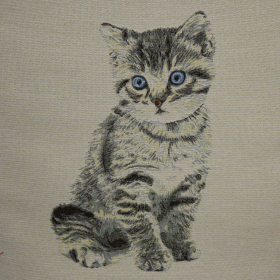 Gobelín panel cica 45x45cm