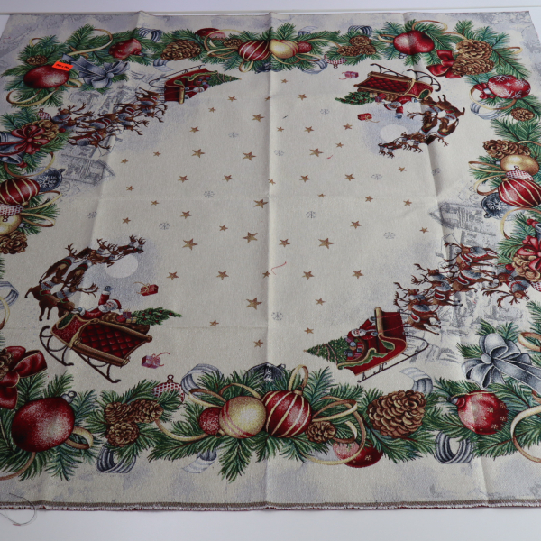 Gobelín panel - vianočný obrus Santa 140x140cm