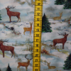 Vianočná bavlnená látka 150cm - zimný les