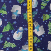 Vianočná bavlnená látka 150cm - snehuliak