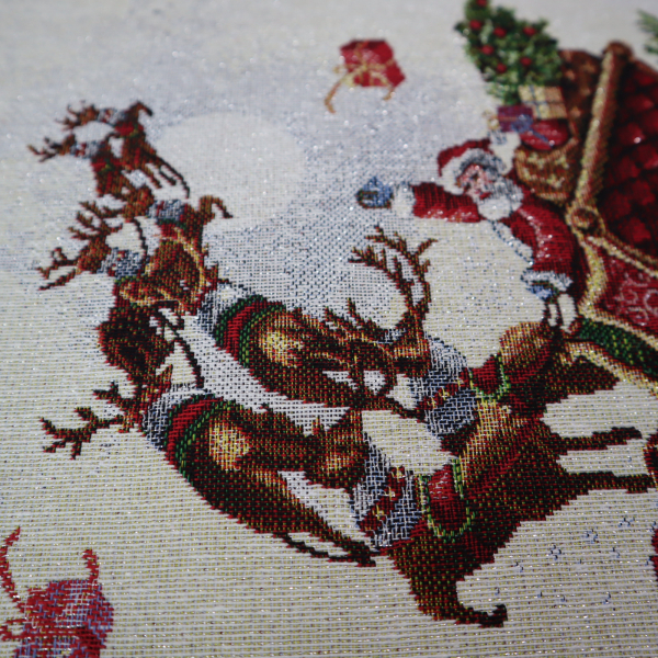 Gobelín panel - vianočná štóla santa 45x140cm