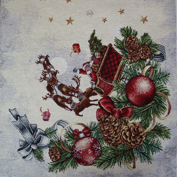 Gobelín panel - vianočná štóla santa 45x140cm