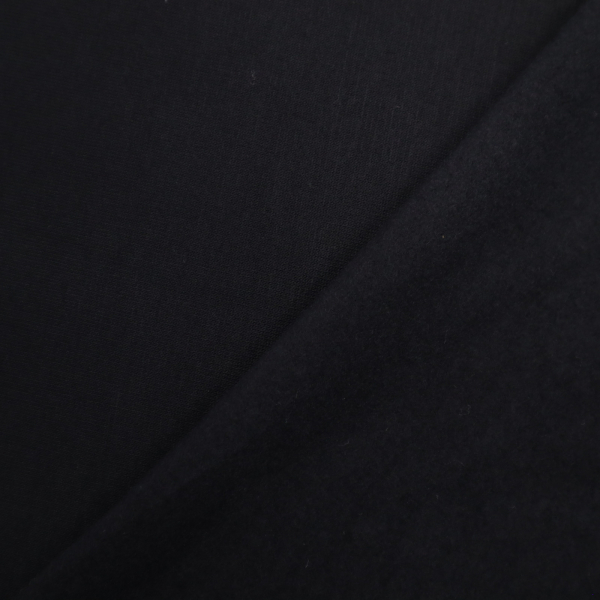 Počesaná teplákovina čierna