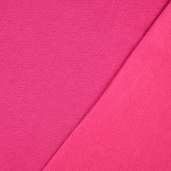 Počesaná teplákovina 260g/m2 ružová