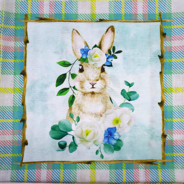 Loneta panel králiček 45x45cm