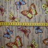Bavlnená látka 140cm motýliky
