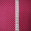 Bavlnená látka 140cm mini bodky biele na ružovej