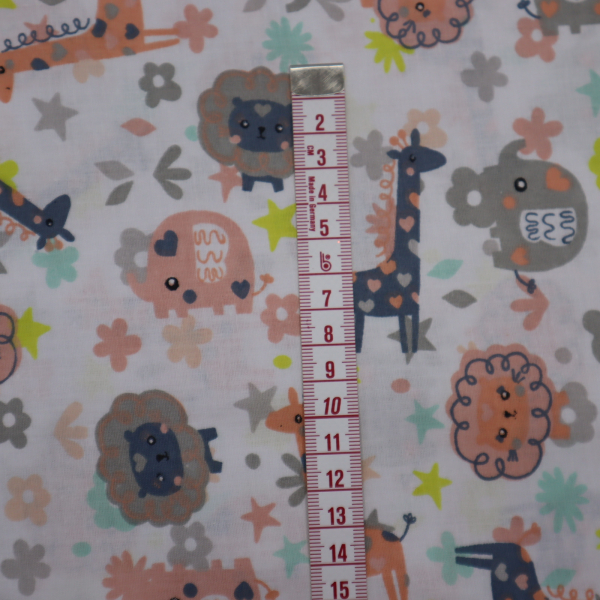 Bavlnená látka 140cm safari zvieratká