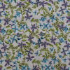 Bavlnený úplet  Print Flowers Lilac