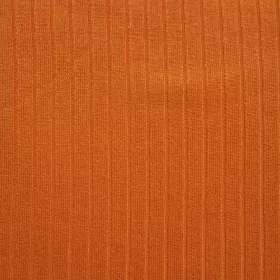 Viskózový rebrovaný úplet oranžový