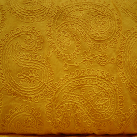 Bavlnená látka Cotton Embroidery Evy Yellow