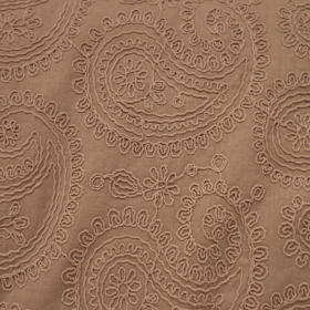 Bavlnená látka Cotton Embroidery Evy Sand