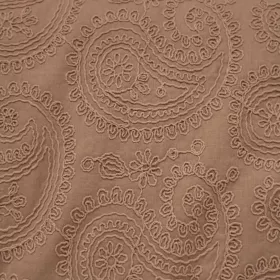 Bavlnená látka Cotton Embroidery Evy Sand