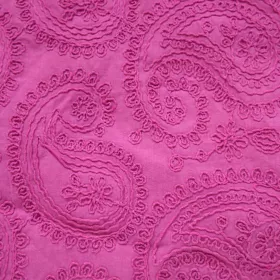Bavlnená látka Cotton Embroidery Evy Fuchsia