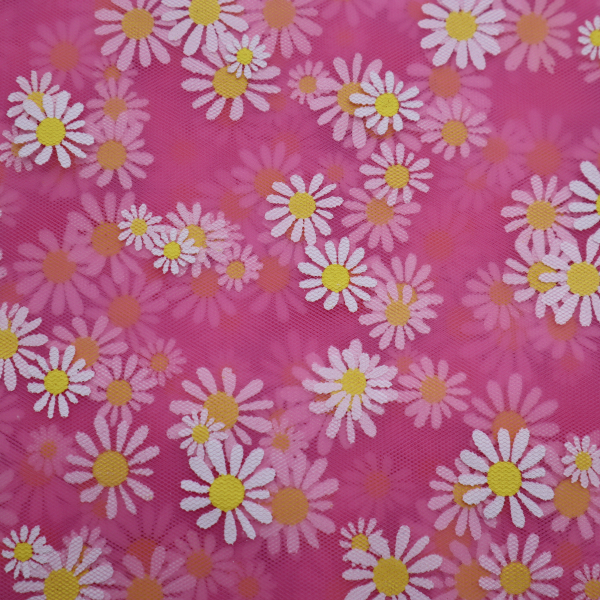 Tyl margatrétky ružový