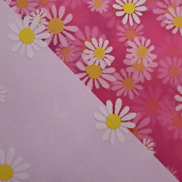 Tyl margatrétky ružový