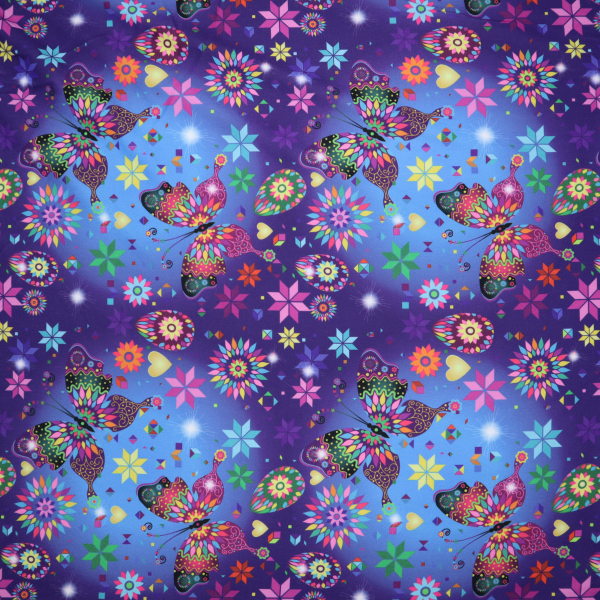 Legínový úplet milk silk motýlik