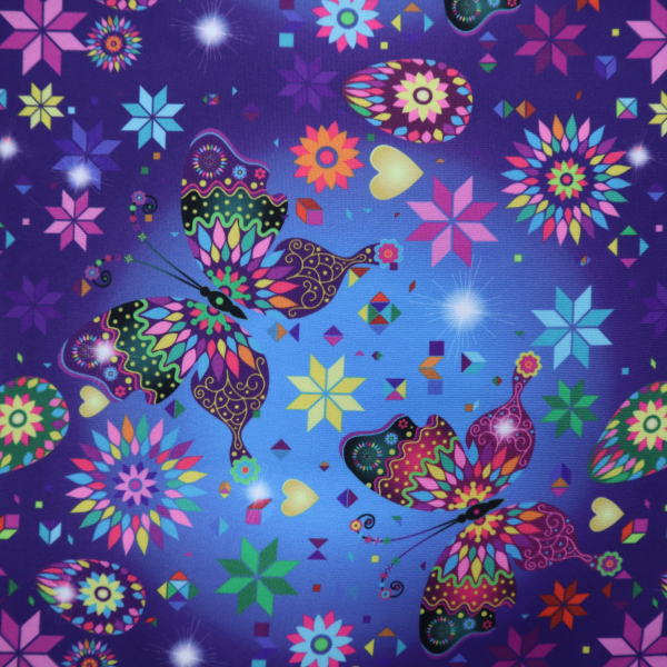 Legínový úplet milk silk motýlik