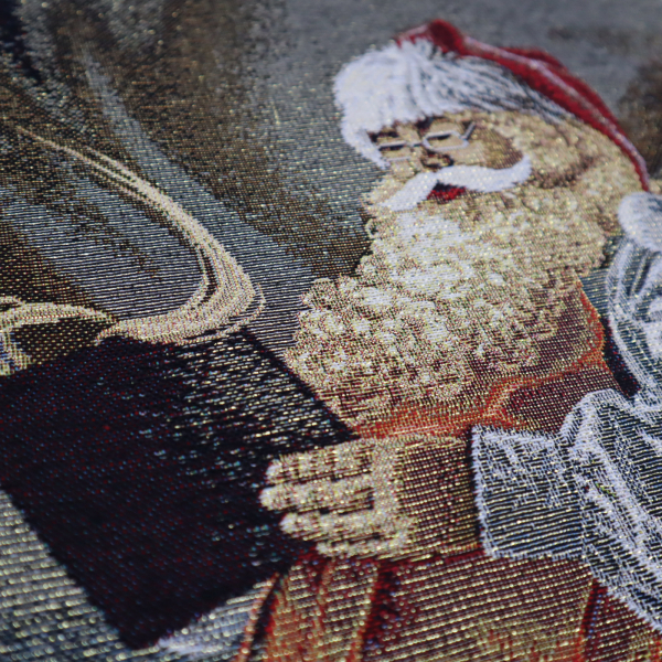 Gobelín panel - Santa s lurexom 45x45cm