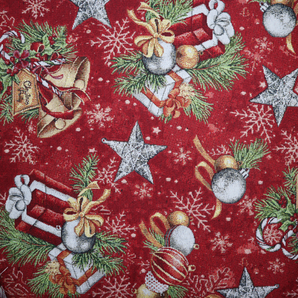 Vianočná dekoračná látka GOBELIN vianočný darček